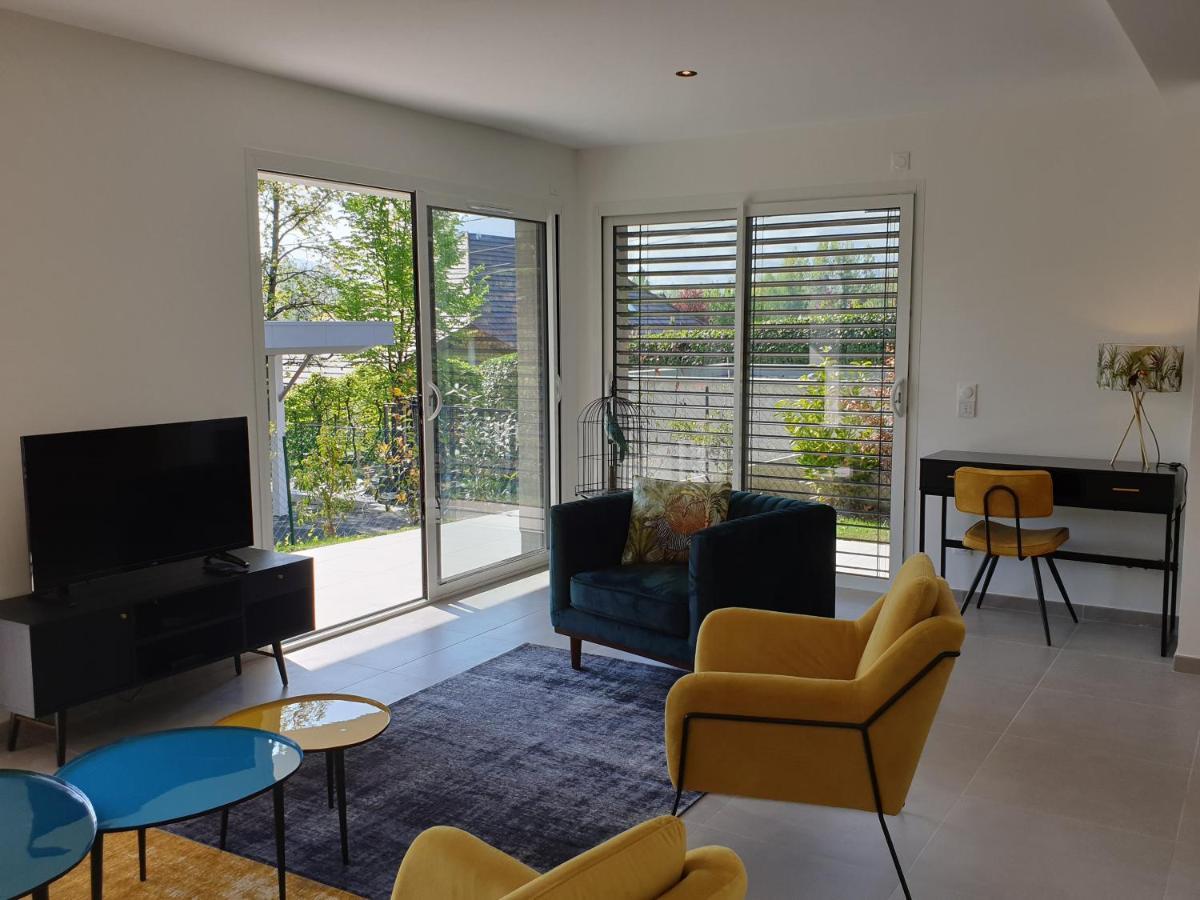 L'Appartement Jardin Avec Vue Montagnes Sévrier Buitenkant foto