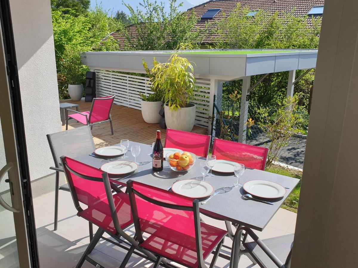 L'Appartement Jardin Avec Vue Montagnes Sévrier Buitenkant foto