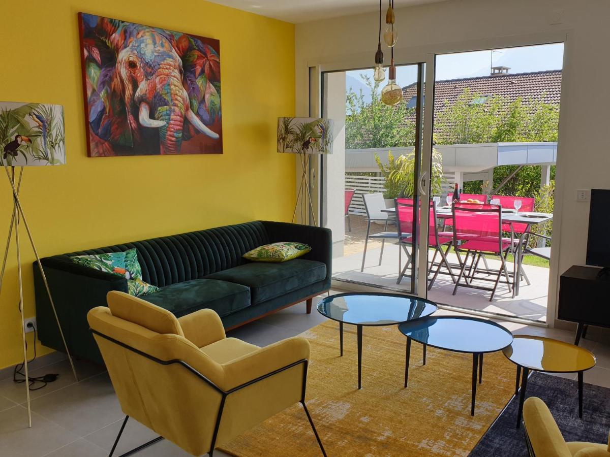 L'Appartement Jardin Avec Vue Montagnes Sévrier Buitenkant foto