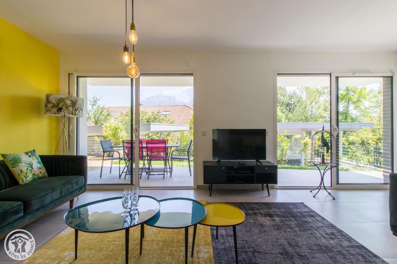 L'Appartement Jardin Avec Vue Montagnes Sévrier Buitenkant foto