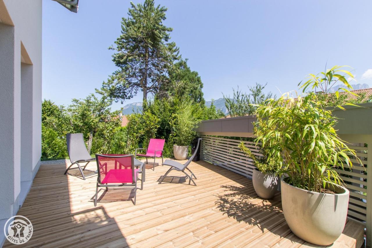 L'Appartement Jardin Avec Vue Montagnes Sévrier Buitenkant foto