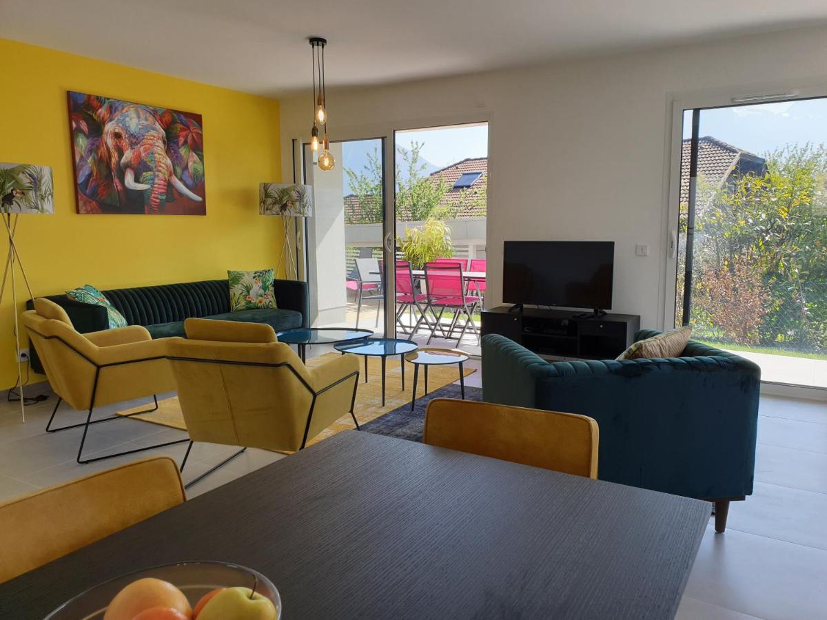 L'Appartement Jardin Avec Vue Montagnes Sévrier Buitenkant foto
