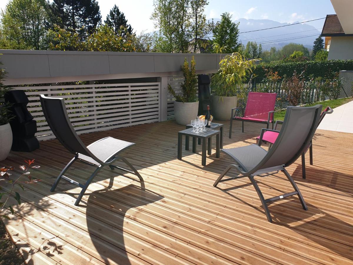 L'Appartement Jardin Avec Vue Montagnes Sévrier Buitenkant foto