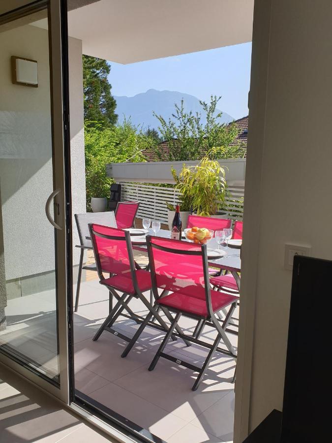 L'Appartement Jardin Avec Vue Montagnes Sévrier Buitenkant foto