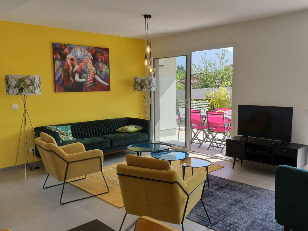 L'Appartement Jardin Avec Vue Montagnes Sévrier Buitenkant foto